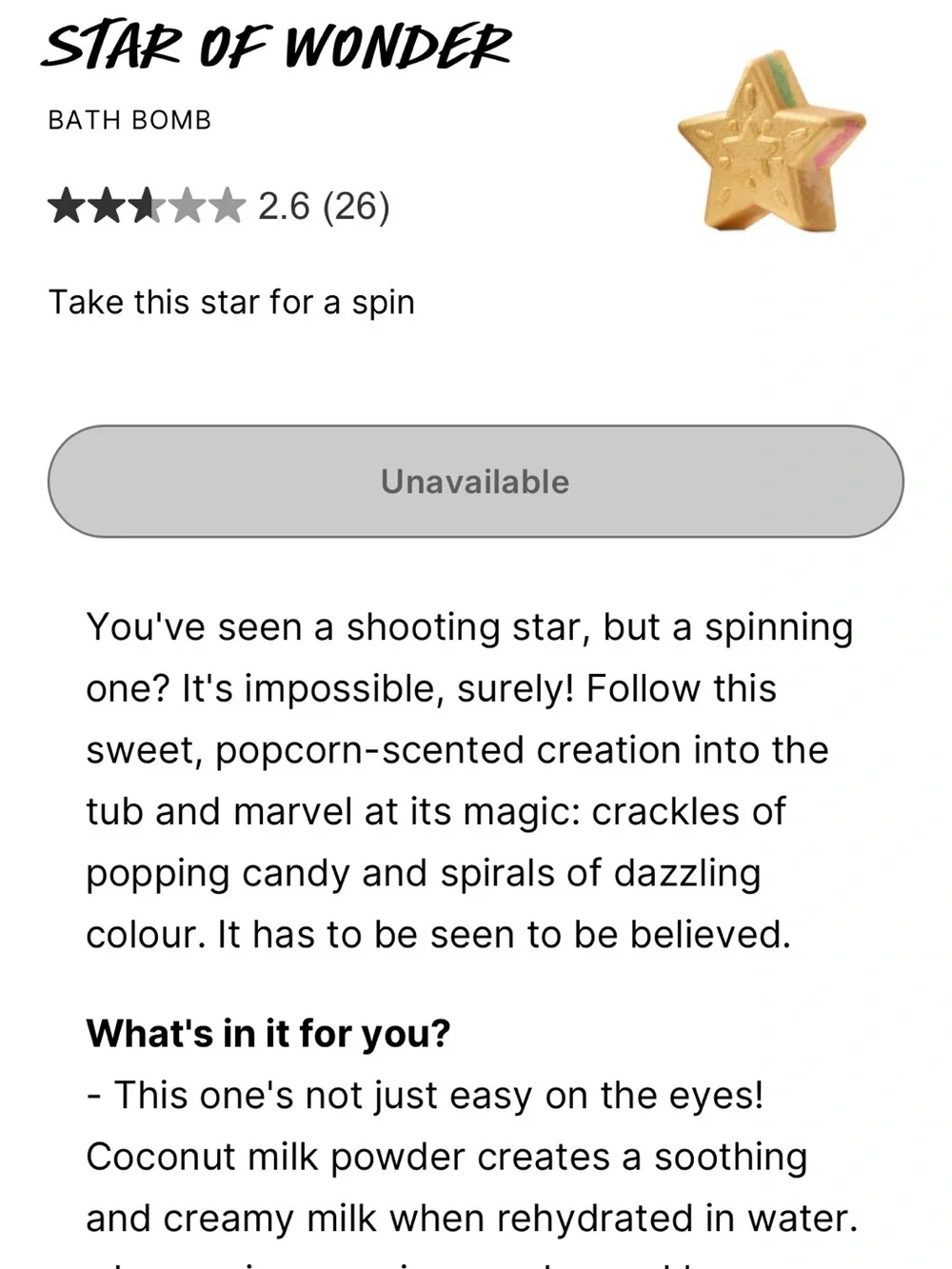 New Lush Holiday Bundle (Star of Wonder & Golden Angel)
